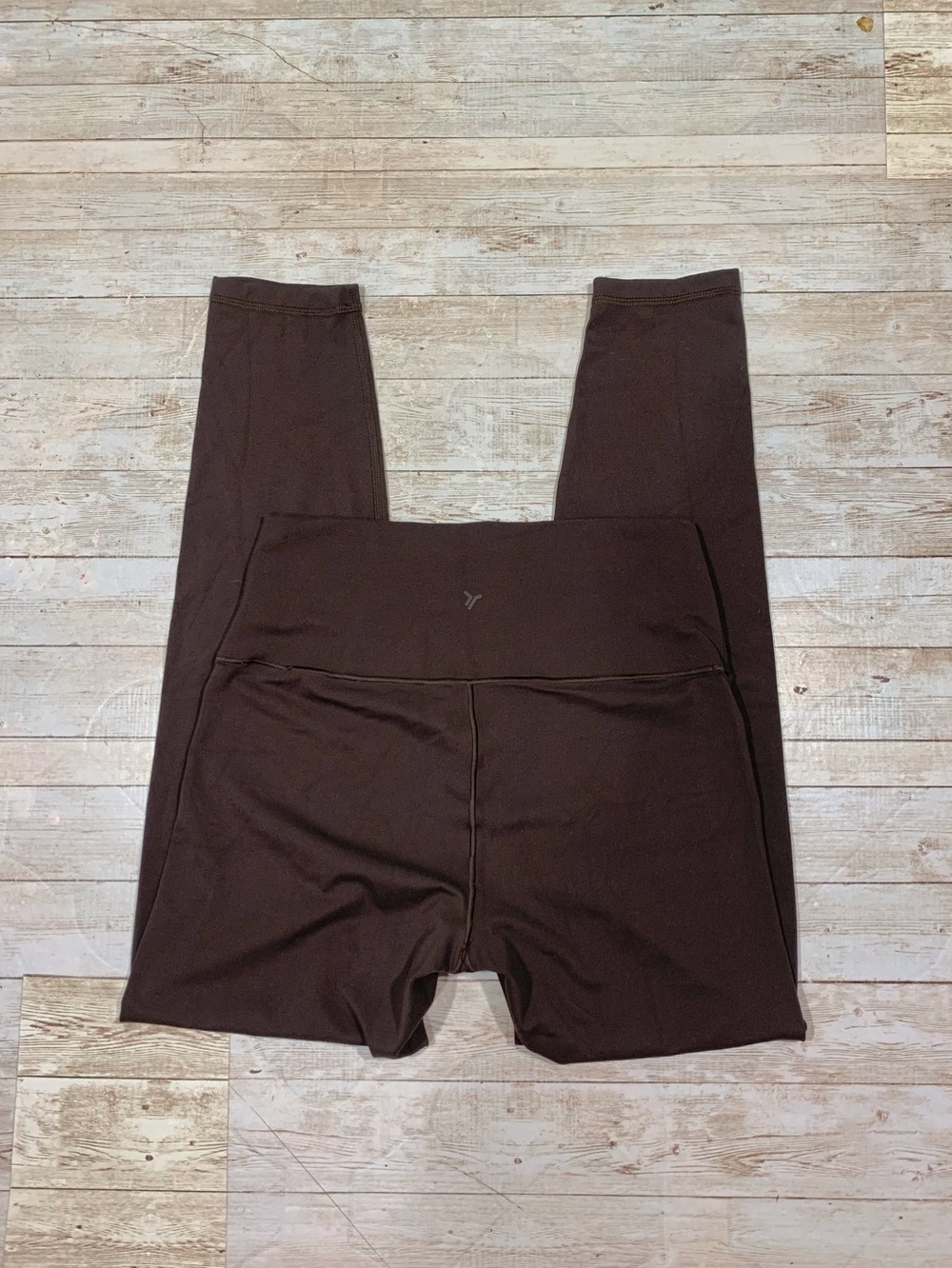 Old Navy Active StudioSmooth High Rise Leggings 25” Size M Brown Gym Athletic